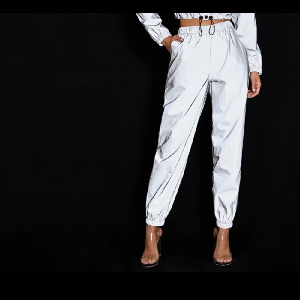 Slant Pocket Reflective Wind Pants